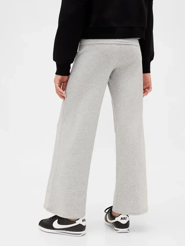 Leggings de pierna ancha con dobladillo para niños