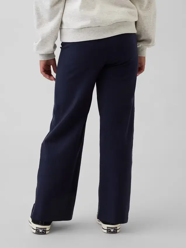 Leggings de pierna ancha con dobladillo para niños