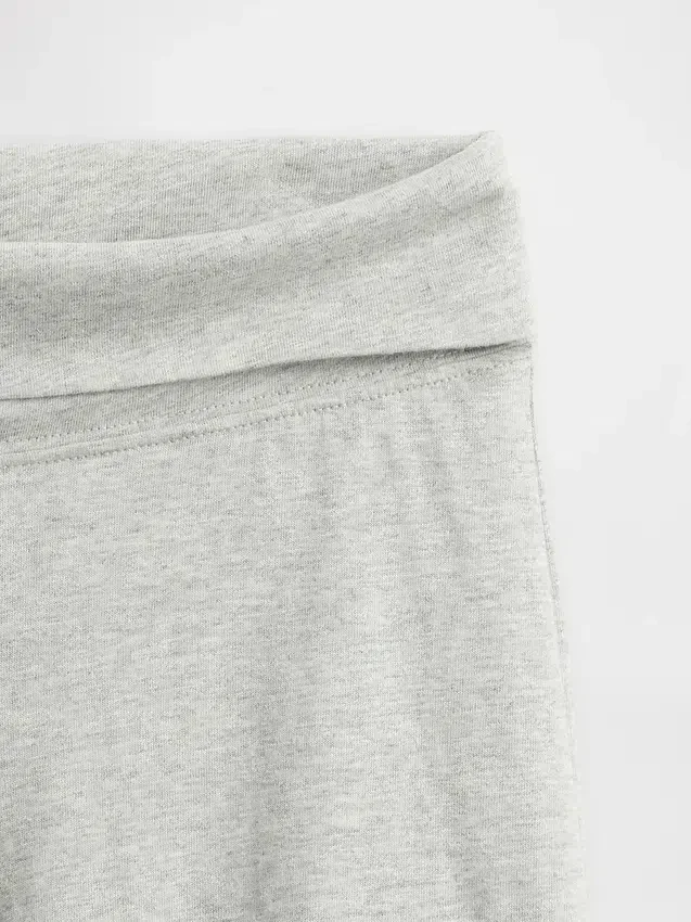 Leggings de pierna ancha con dobladillo para niños