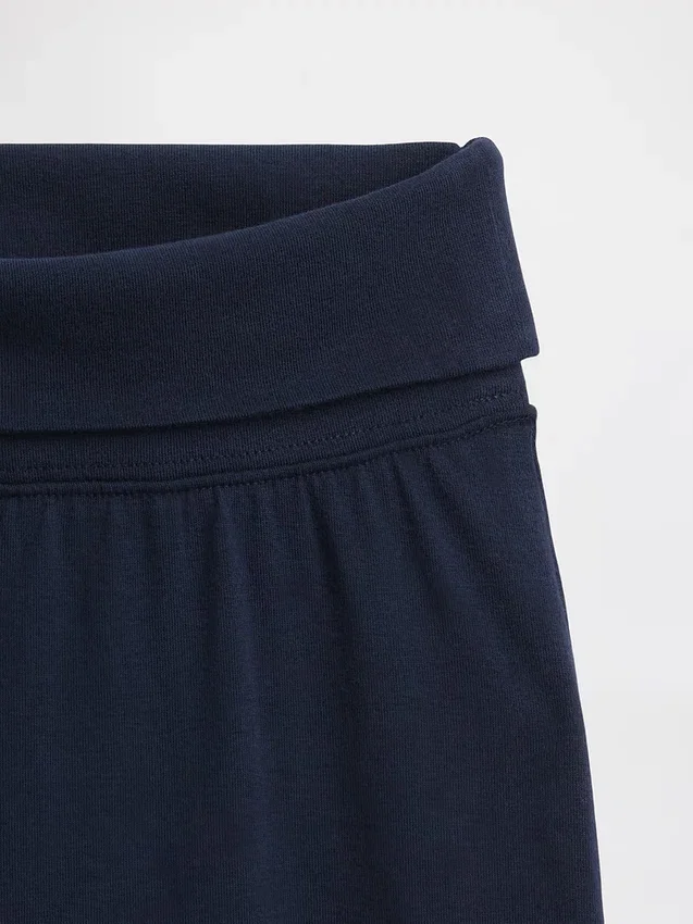 Leggings de pierna ancha con dobladillo para niños