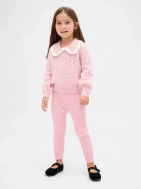 Leggings de punto acanalado CashSoft para bebés y niños pequeños
