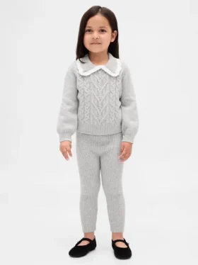 Leggings de punto acanalado CashSoft para bebés y niños pequeños