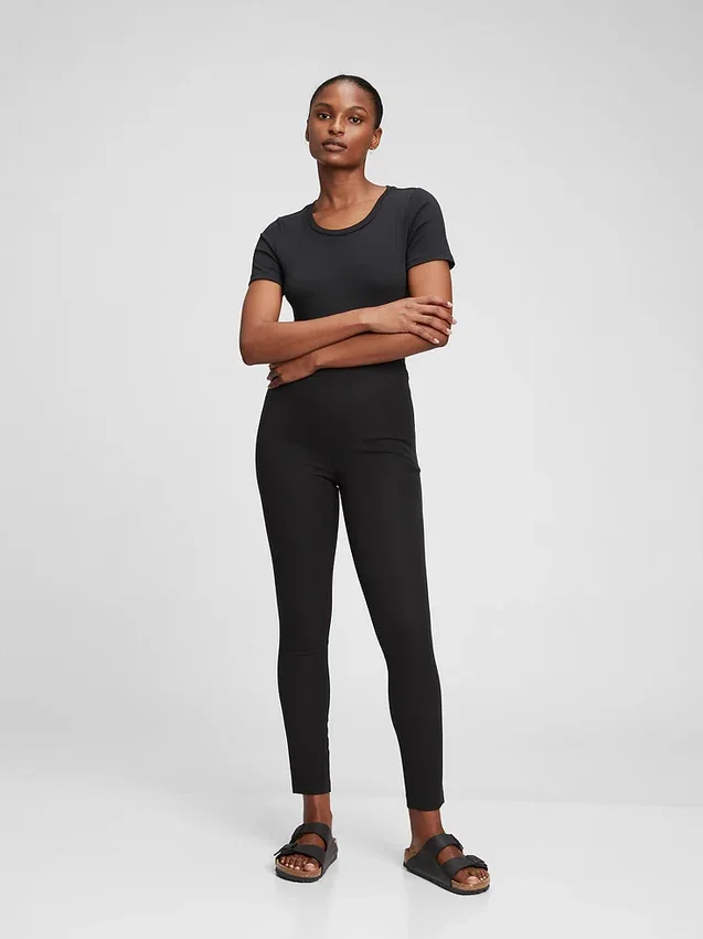 Leggings de talle alto con tejido bielástico