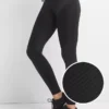Leggings GapFit de cintura alta con rayas texturizadas y compresión Sculpt