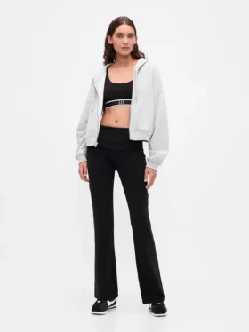 Leggings GapFit Smooth con cintura doblada y corte mini acampanado