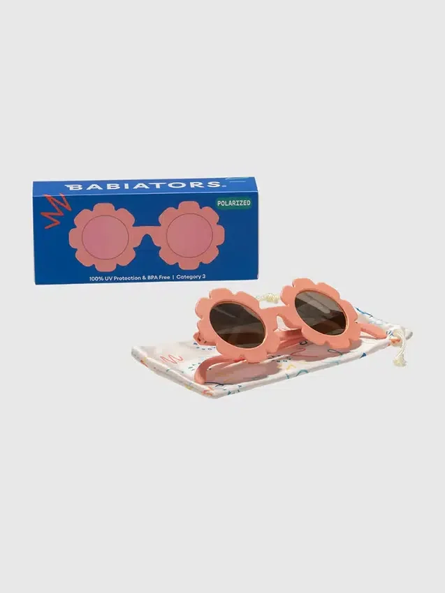 Lentes de sol polarizados con diseño de flor de Babiators para niños pequeños y niños