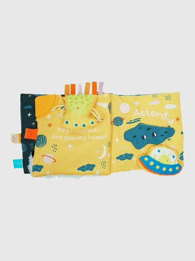 Libro de actividades suave y crujiente «Little Rocket Finds Home»