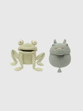 Lorena Canals: Juego de 2 mini canastas Fred y Henry