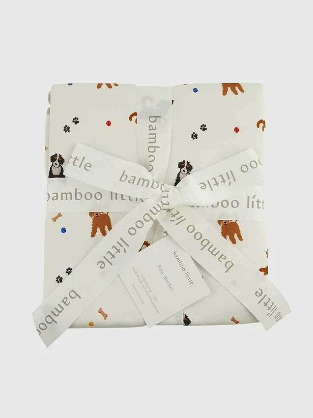Manta para bebé Bamboo Little Dogs