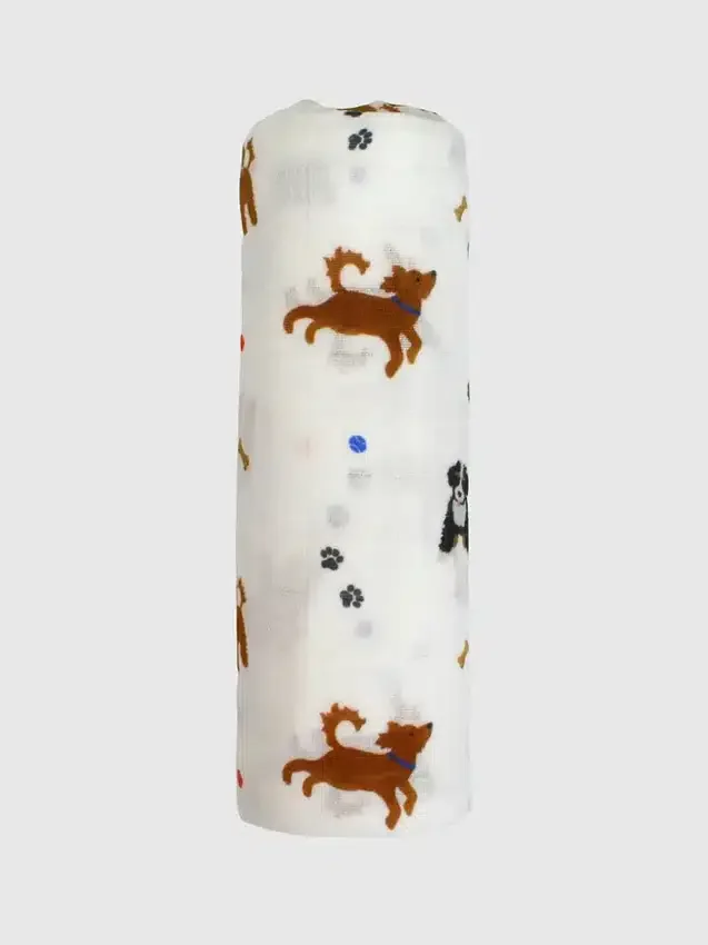 Manta para envolver Bamboo Little Dogs