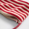 Mini bolso de rayas de ganchillo