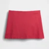 Mini falda-pantalón de mezcla de lino