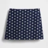 Mini falda-pantalón de mezcla de lino