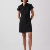 Mini vestido camisero con cintura imperio