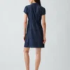 Mini vestido camisero con cintura imperio