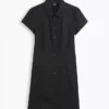 Mini vestido camisero con cintura imperio