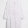 Mini vestido con ribete de encaje