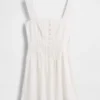 Mini vestido de cintura baja con pinzas