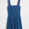 Mini vestido de cintura baja con pinzas