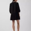 Mini vestido de cintura baja con ribete de encaje