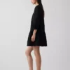 Mini vestido de cintura baja con ribete de encaje