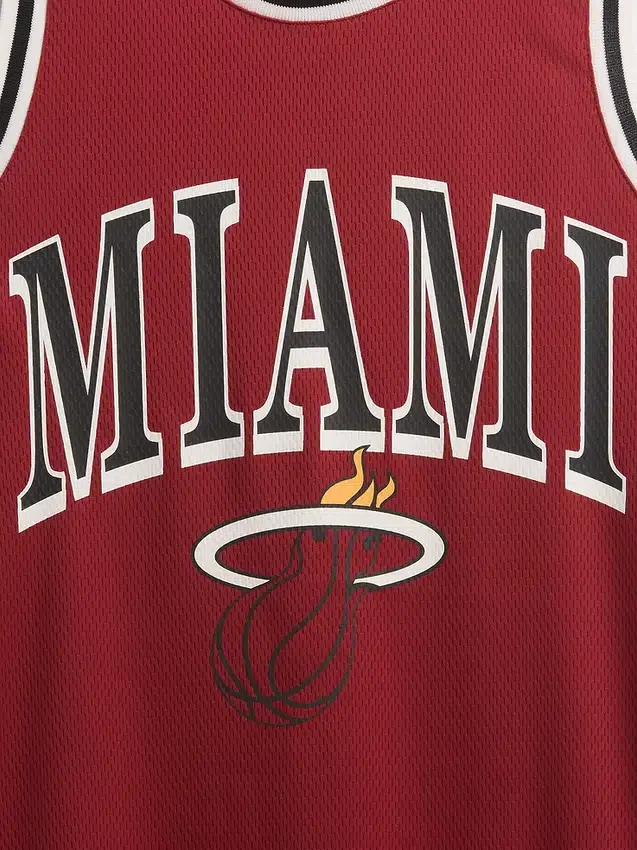 Mini vestido de jersey reciclado de los Miami Heat de la NBA