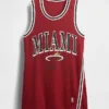 Mini vestido de jersey reciclado de los Miami Heat de la NBA