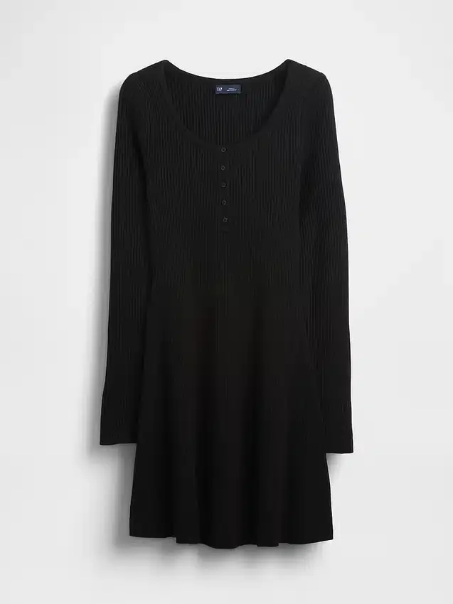 Mini vestido de jerséu de ponto acanalado CashSoft