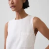 Mini vestido recto con dobladillo de ojales