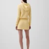 Minifalda-pantalón de punto trenzado 100 % algodón