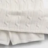 Minifalda-pantalón de punto trenzado 100 % algodón