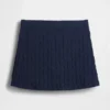 Minifalda-pantalón de punto trenzado 100 % algodón