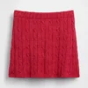 Minifalda-pantalón de punto trenzado 100 % algodón