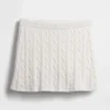 Minifalda-pantalón de punto trenzado 100 % algodón