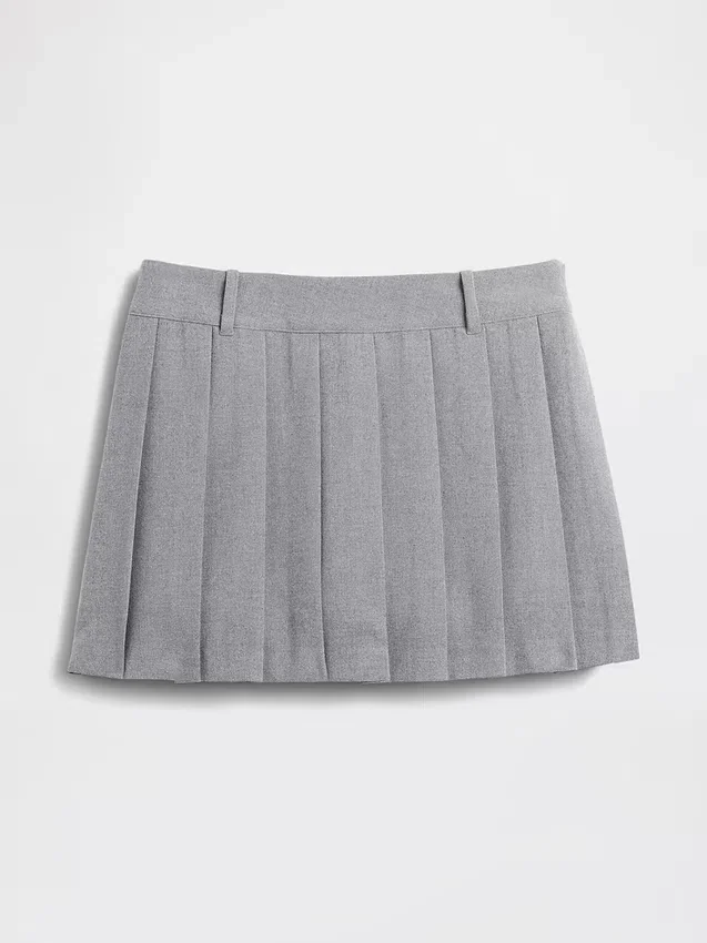 Minifalda-pantalón plisada