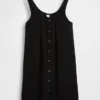 Minivestido con botones en el frente
