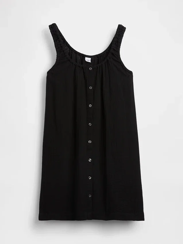 Minivestido con botones en el frente