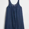 Minivestido con botones en el frente