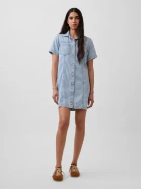 Minivestido de denim ultrasuave