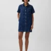 Minivestido de denim ultrasuave