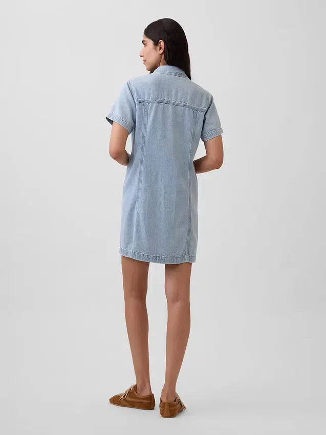 Minivestido de denim ultrasuave
