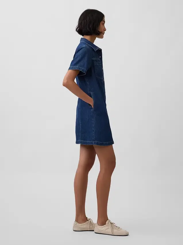 Minivestido de denim ultrasuave