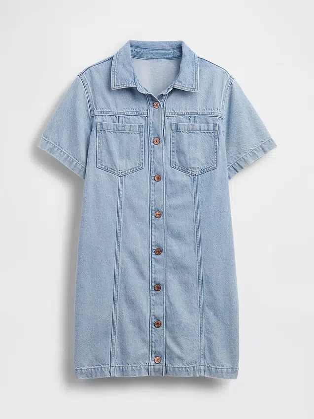 Minivestido de denim ultrasuave