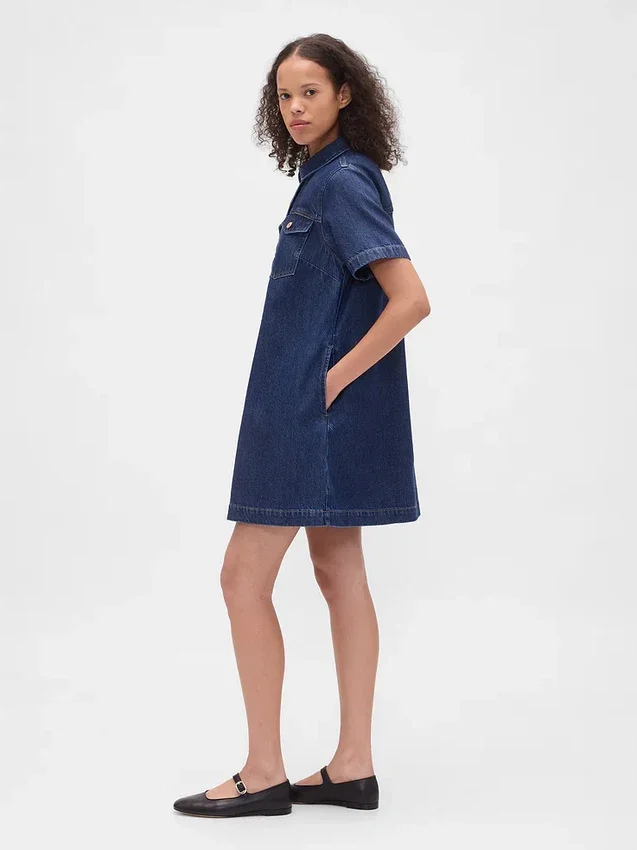 Minivestido de mezclilla ultrasuave