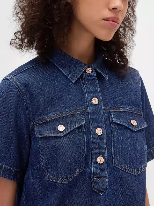 Minivestido de mezclilla ultrasuave