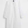 Minivestido de popelín estilo Henley
