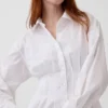 Minivestido tipo camisa plisado