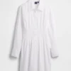 Minivestido tipo camisa plisado