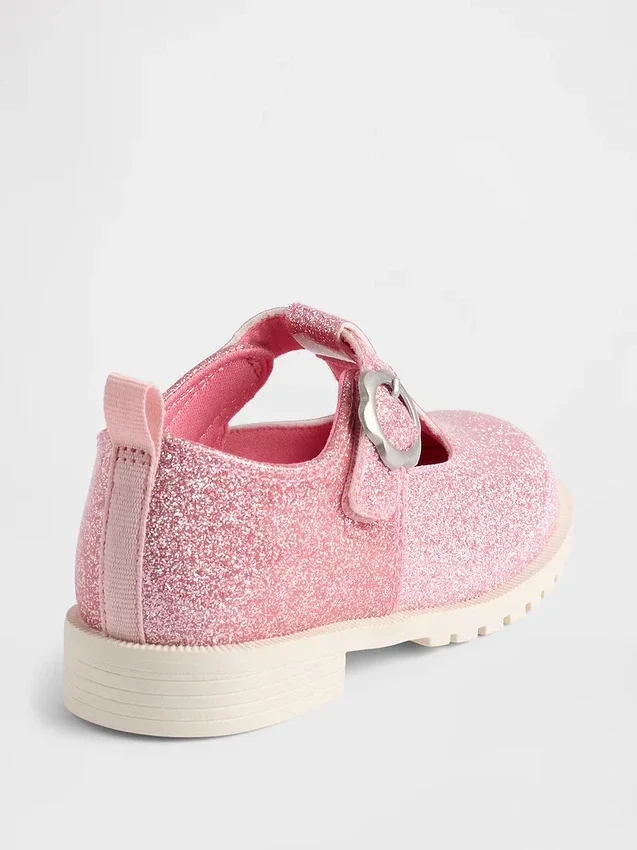 Mocasines con correa en T para niños pequeños