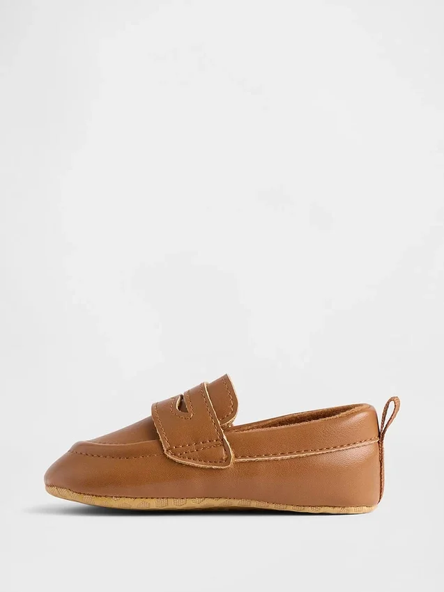 Mocasines de cuero vegano para bebés